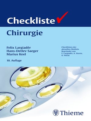 cover image of Checkliste Chirurgie